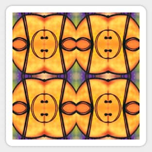 Abstract pattern made by manipulating a photo Sticker